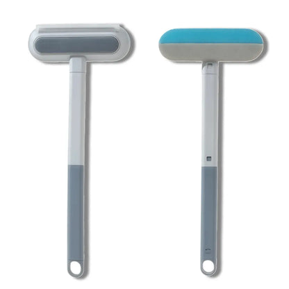 Enhanced Pet Hair Removal Tool for Dogs and Cats, Reusable Lint Brush with Adjustable Long Handle, Portable Fur Remover for Furniture, Carpets, Bedding, Clothes, and Car Seats, Washable Multi-Surface Cleaner, 4-in-1 Design