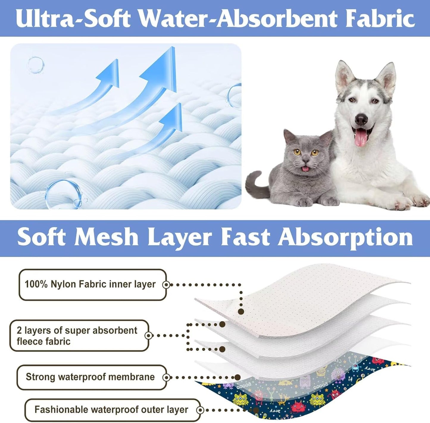 Dog Diapers Male, Belly Bands for Male Dogs, High Absorbing Extra Small Male Dog Wraps for Doggie & Puppy in Incontinence or Excitable Urination and Training(Xl)