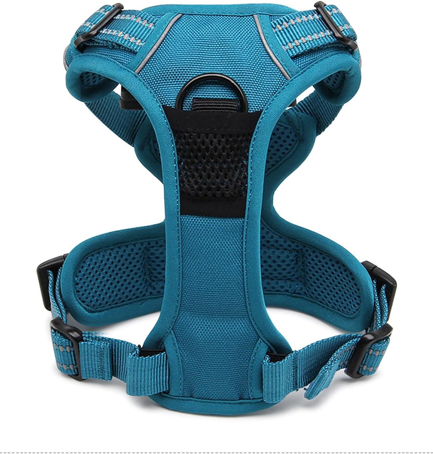 Adjustable No-Pull Dog Harness Reflective Vest, Blue, XS