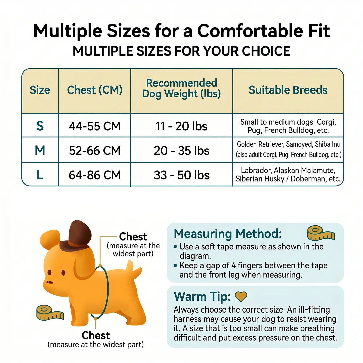 Durable Reflective No-Pull Dog Harness and Leash Set - 5FT Adjustable Leash Included, Breathable Design for Comfortable Daily Walks, Ideal for Puppies