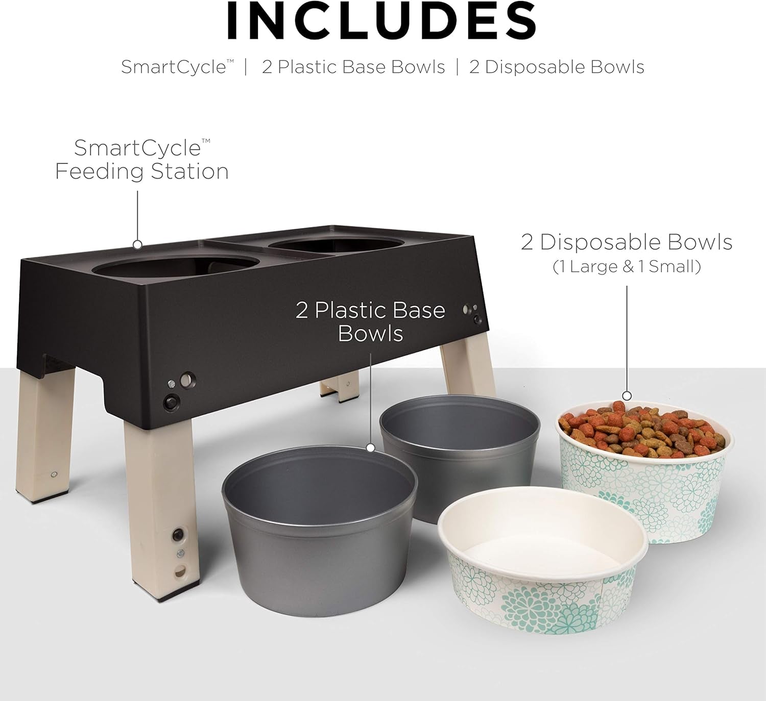 for Pets Smart Cycle Adjustable Feeding Station System