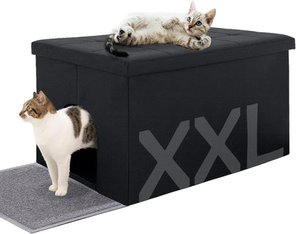 Cat Litter Box Enclosure Furniture Odor Control, Extra Large