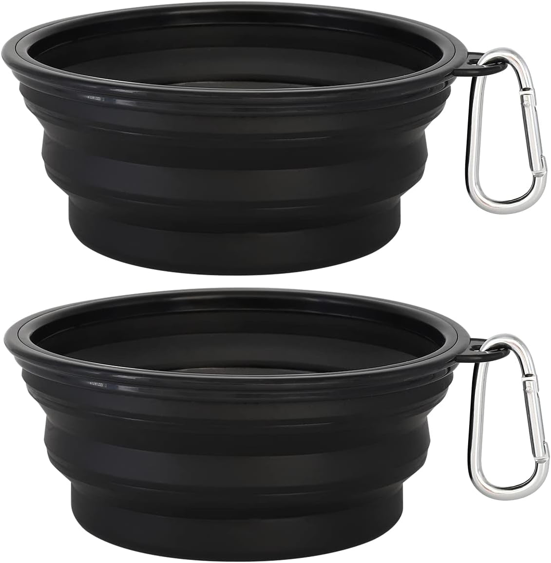 Large Collapsible Dog Bowls 2 Pack, 34Oz Foldable Dog Travel Bowl