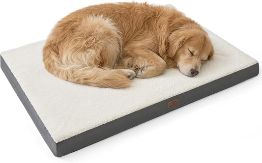 XL Dog Bed, Extra Large Pet Bed with Comfy Sherpa,44X32In Grey