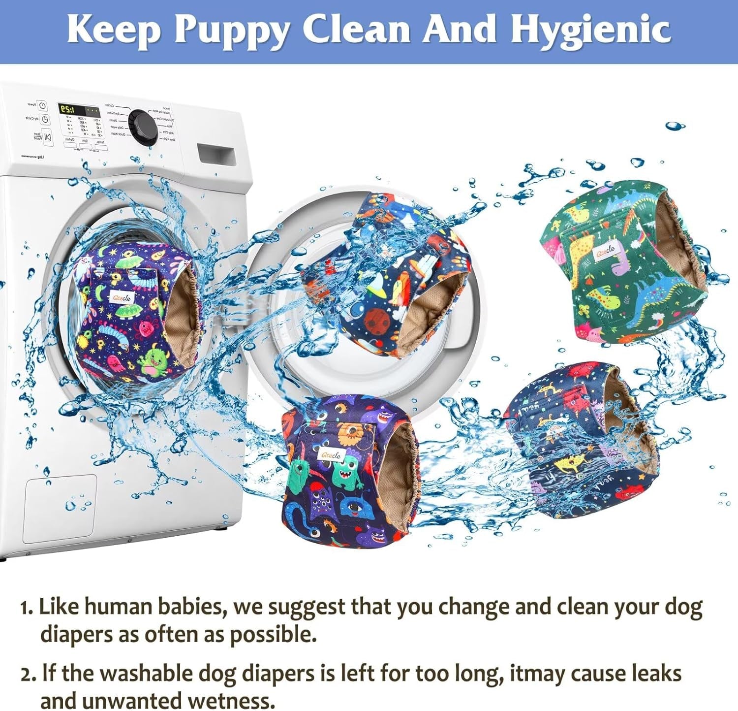 Dog Diapers Male, Belly Bands for Male Dogs, High Absorbing Extra Small Male Dog Wraps for Doggie & Puppy in Incontinence or Excitable Urination and Training(Xl)