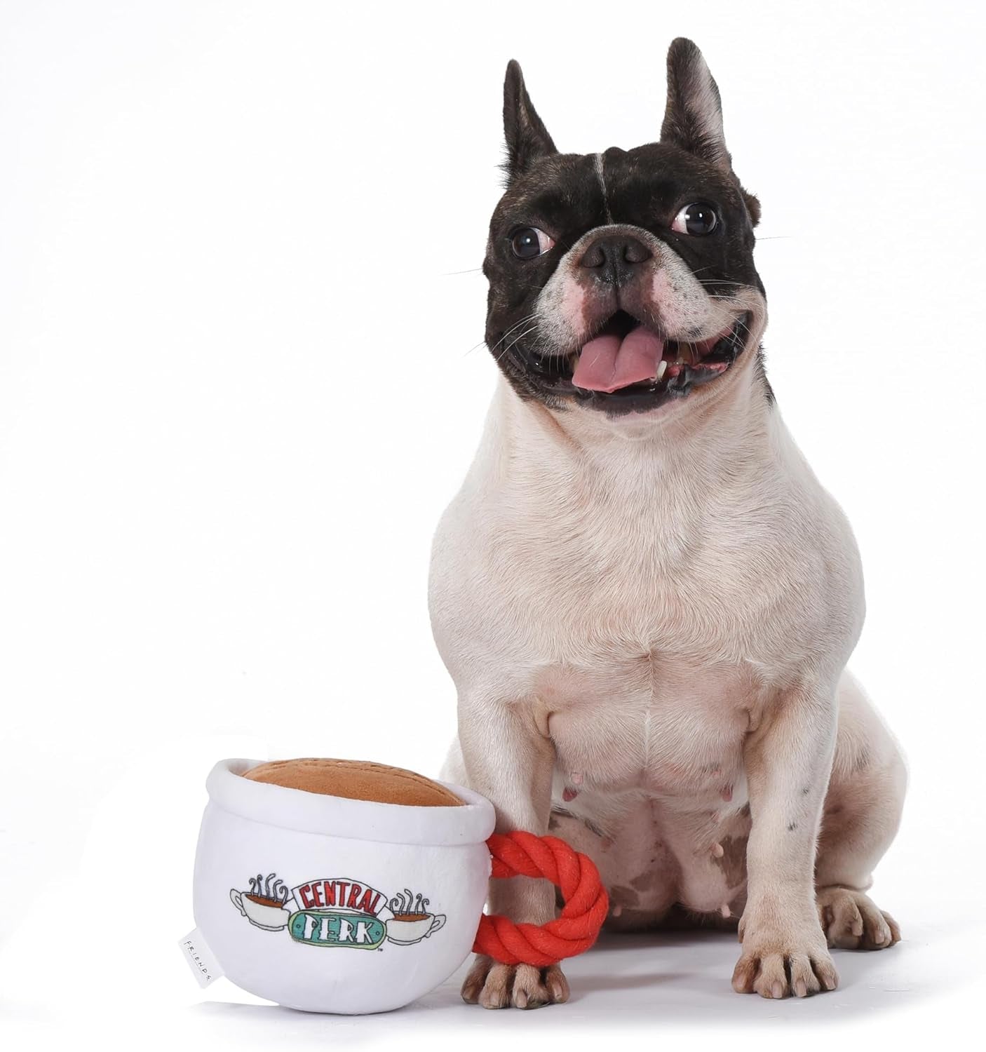 Friends TV Show Central Perk Coffee Cup Plush Dog Toy