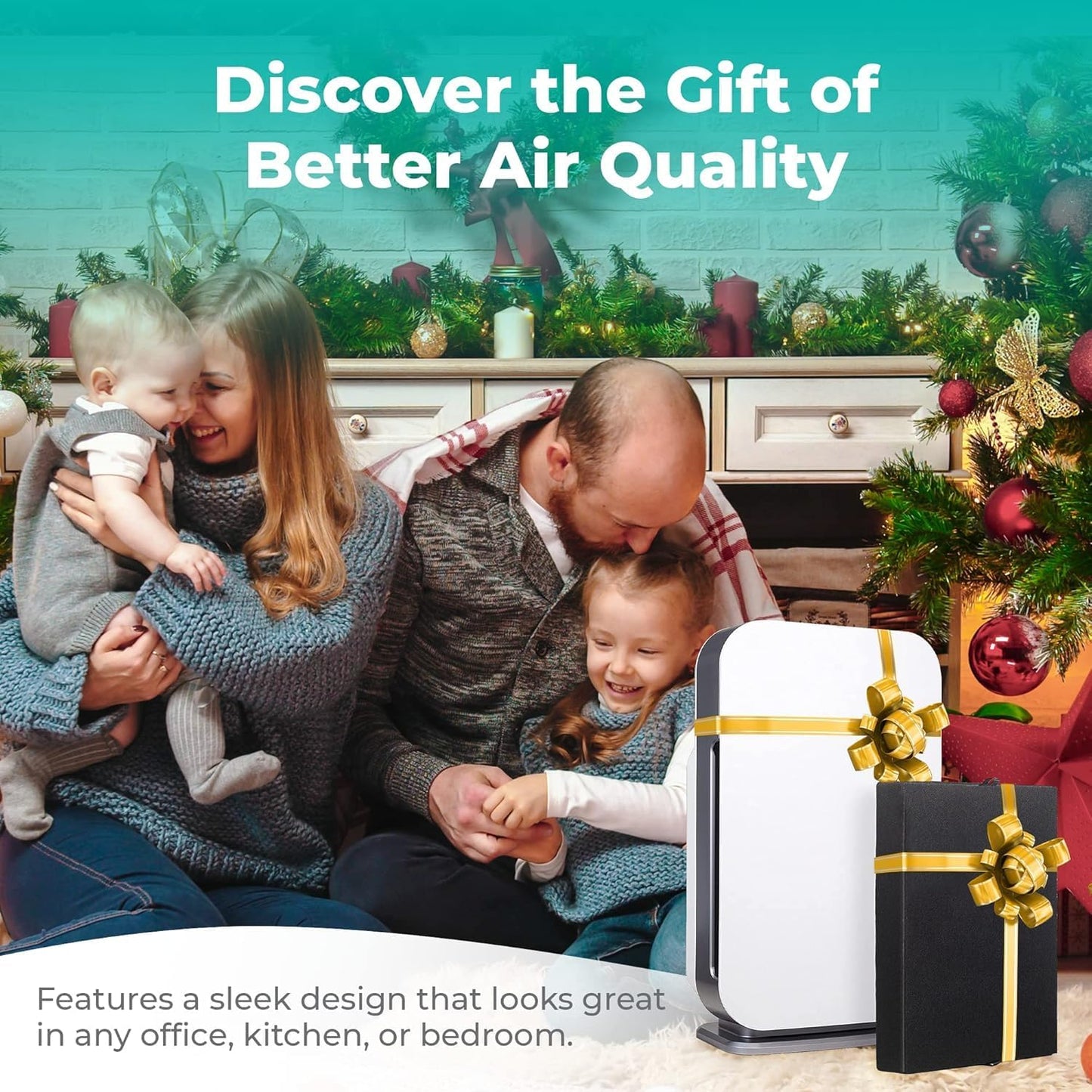 Flex Hepa Air Purifier, Pure Filter, Covers 1,400 Sq Ft