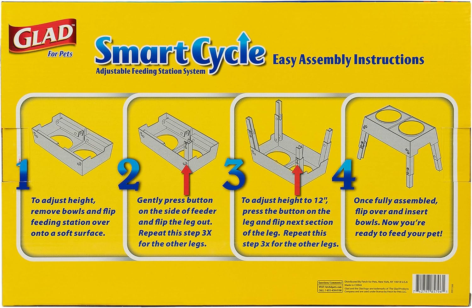 for Pets Smart Cycle Adjustable Feeding Station System