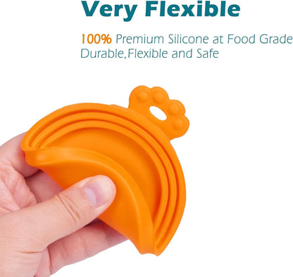 4 Packs Pet Food Can Covers Lids, Universal Size for Dog Cat Food