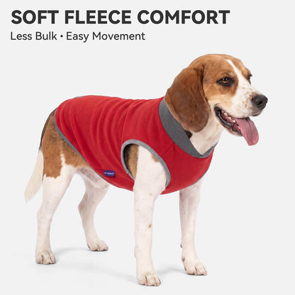 2 Pack Fleece Dog Sweater Pullover Lightweight Reflective Jacket