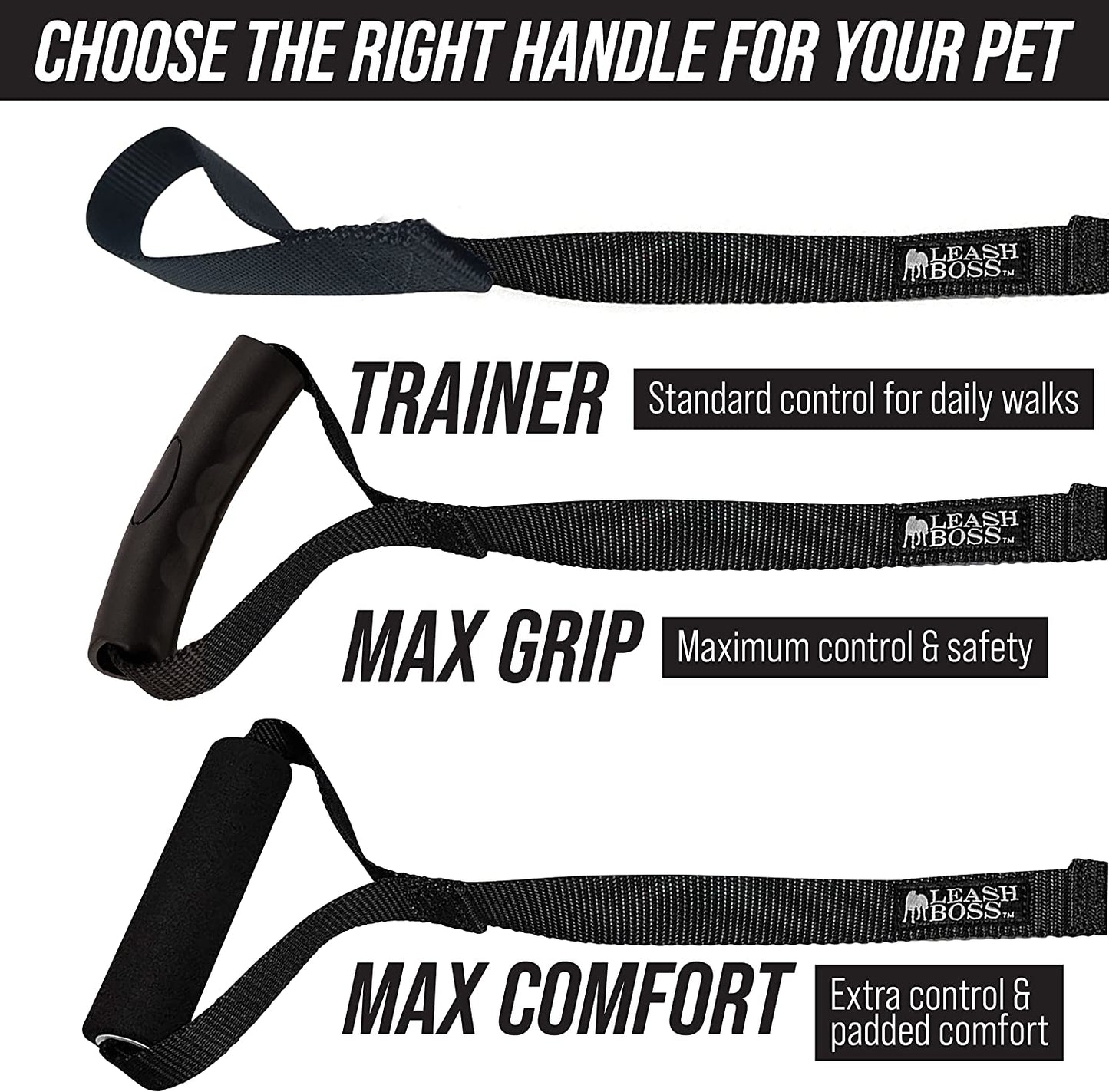Long Trainer - 1 Inch Nylon Long Dog Training Leash with Storage Strap (50 Ft, Orange)