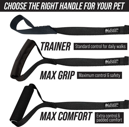 Long Trainer - 1 Inch Nylon Long Dog Training Leash with Storage Strap (50 Ft, Orange)