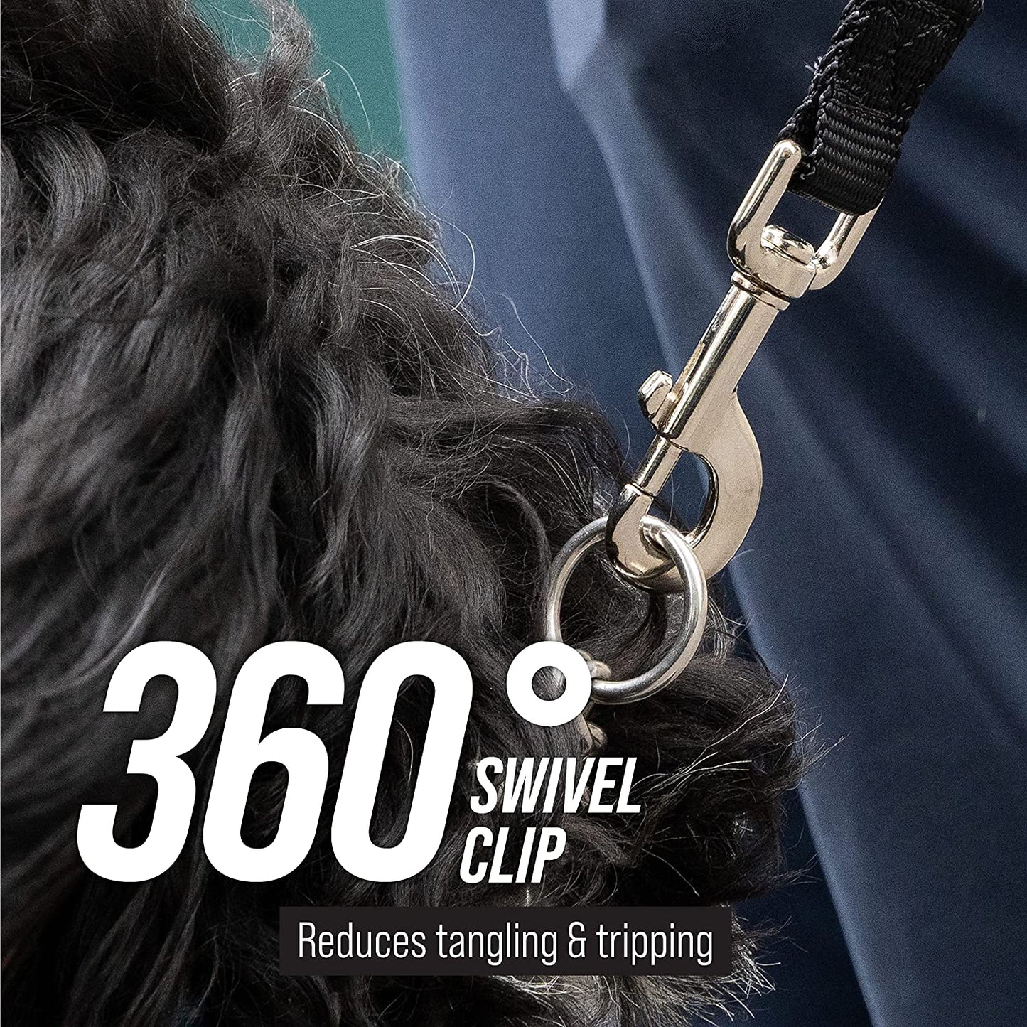 Long Trainer - 1 Inch Nylon Long Dog Training Leash with Storage Strap (50 Ft, Orange)