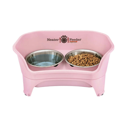 Neater Pets Neater Feeder Express for Cats - Elevated Mess-Proof Pet Bowls with Raised Walls for Enhanced Digestion - Dishwasher Safe and Easy to Clean - Made in the USA