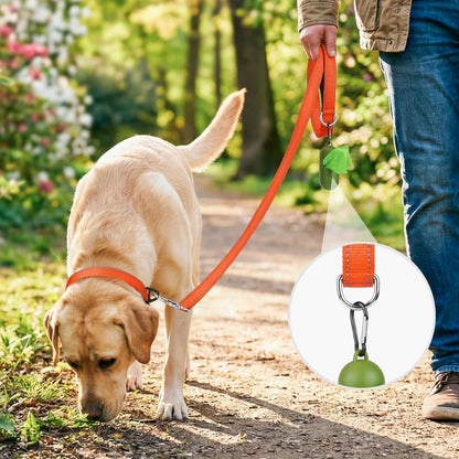 Reflective Dog Leash for Medium & Large Dogs, 5 FT X 1", Orange