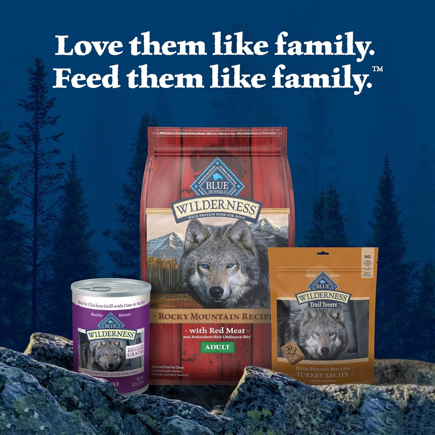 Wilderness Turkey Crunchy Dog Biscuits, Grain-Free, 24 Oz