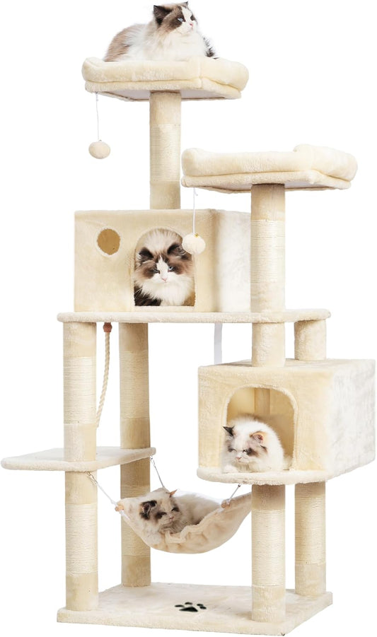 Cat Tree Tower with Sisal Scratching Posts, Big Condo, MPJ020M